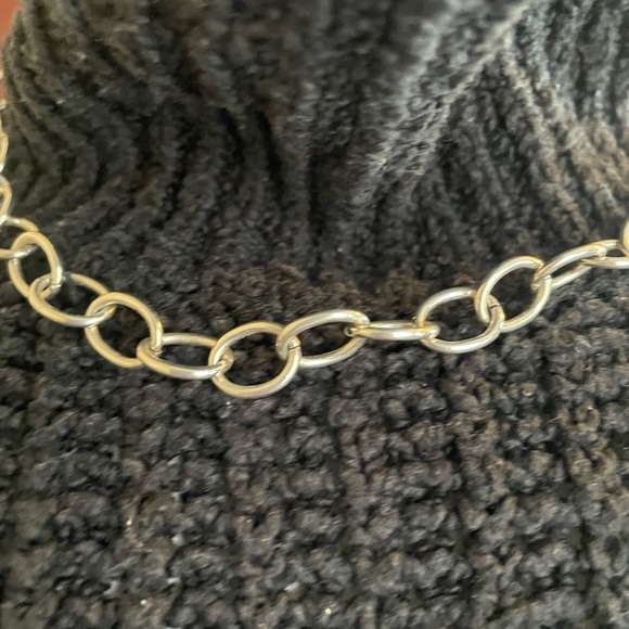 Circle Chain Link Necklace - Picture 4 of 4